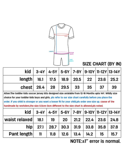 Belgium Customized Football Jersey for Kids Boys Soccer Jersey Set Personalized Summer Football Uniforms Girls Tracksuit 3-14Y