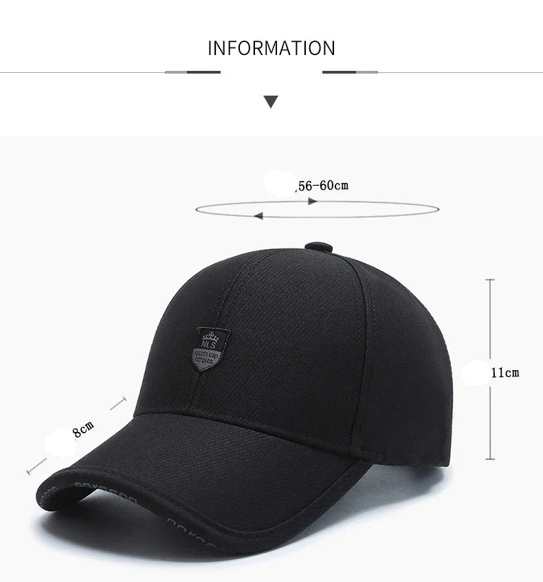 Middle-Aged And Elderly Hats, Men's Baseball, Spring And Autumn Tides, Fashionable Dads, Foreign And Versatile, Sunshade Caps