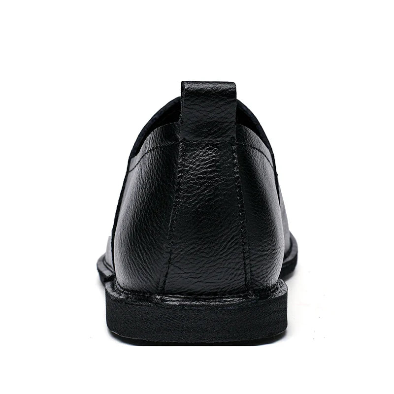 Mocassins Casuais Retrô Masculinos de Sola Macia Confortáveis e Antiderrapantes Feitos à Mão para Sapatos de Negócios Casuais 38-47