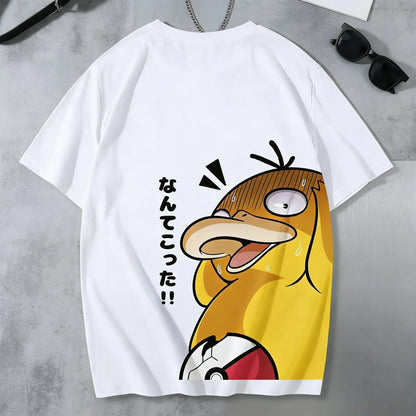 Graphic  T - Shirt Men Women 2026 Summer Cotton Short Sleeve Tee Anime Print Streetwear Casual  Parent-child Top