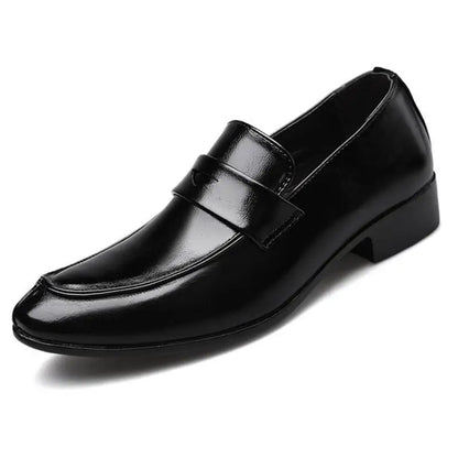 Business Pointed Toe Men's Formal Loafers Shoes Spring Autumn New Legitimate Leather Footwear Cheap Clearance Social Shoe Male