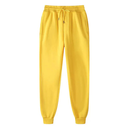 Autumn and winter Men Warm Casual Pants Fitness Sportswear Tracksuit Bottoms    Trousers Black Gyms Jogger Pants