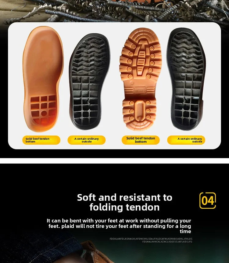 Breathable, Anti Smashing, Wear-resistant Labor Protection Shoes, Welding Boots, Lightweight and Safe Shoes for Summer