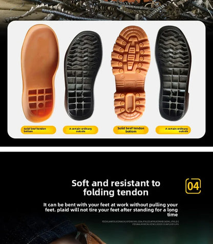 Breathable, Anti Smashing, Wear-resistant Labor Protection Shoes, Welding Boots, Lightweight and Safe Shoes for Summer