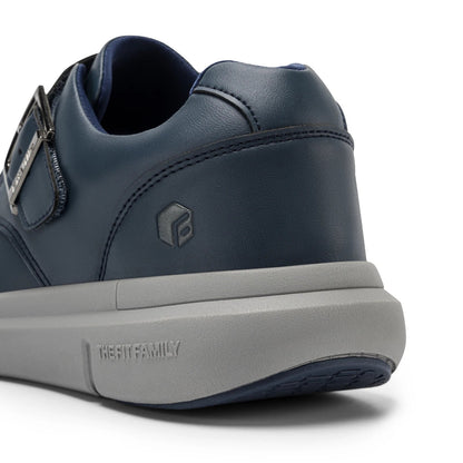 Sapatos masculinos de couro, sapatos largos para pés inchados, sapatos masculinos diabéticos para caminhada, para negócios e caminhadas ao ar livre