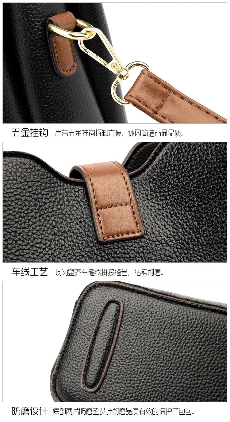 New High-quality Large Capacity PU Classic Women's Shoulder Bags 2025 Fashion Concise Light Luxury Versatile Style Crossbody Bag