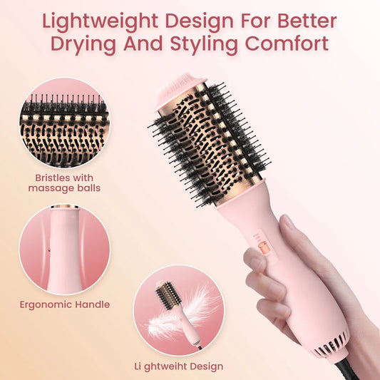 Professional Blowout Hair Dryer Brush Dryer and Volumize Hot Air Brush for Women Curling Irons Styler Electric Brushes