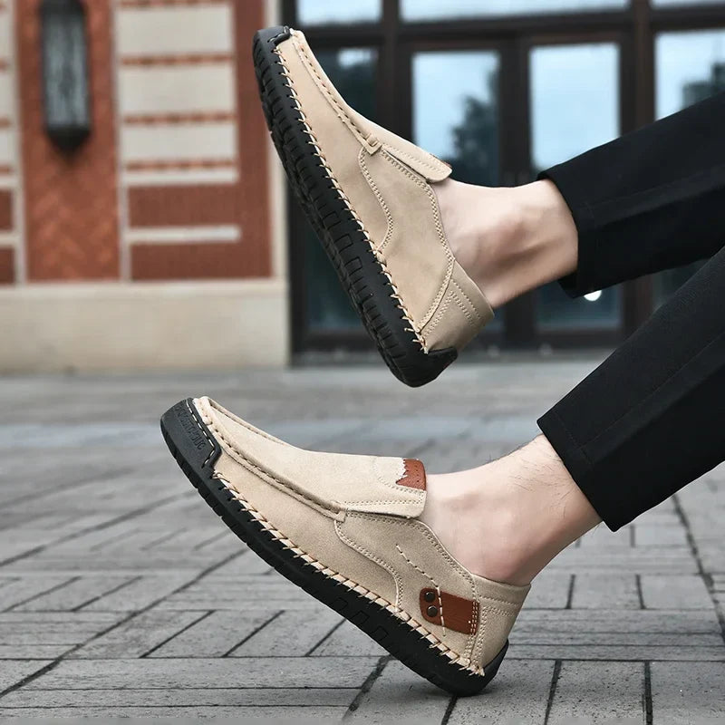 Spring Handmade Men Shoes Casual Comfortable Men Slip On Loafers Men Walking Flats Hot Sale Moccasins Tooling Shoes Sneakers