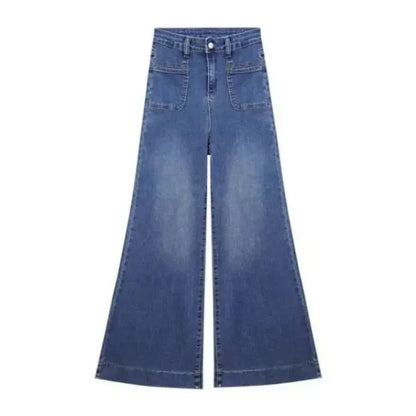 Autumn Spring Wide Leg Jeans Women Denim Pants