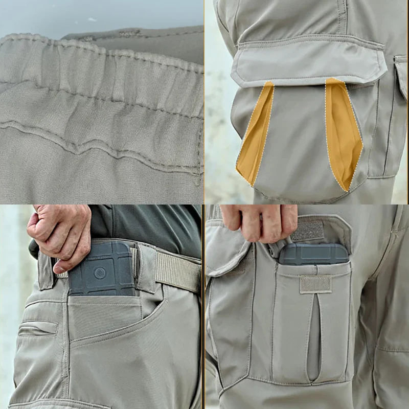 Tactical Pants For Men Casual Multi Pockets Cargo Trousers Male Quick Dry Outdoor Waterproof Work Trousers Breathable Overalls