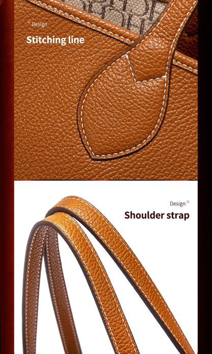 Women's Tote Bag 2025 Autumn New Coffee Color Handbag Double sided Mother Child Casual Shopping Bag