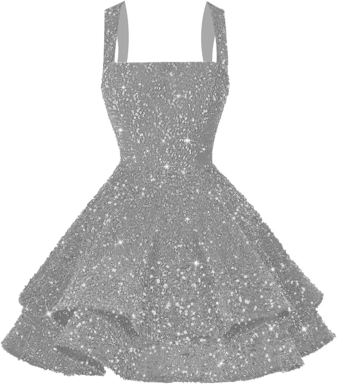 Vestidos de formatura curtos de lantejoulas para adolescentes 16 sessões de fotos Vestido de festa em camadas Vestido de coquetel Vestido de noite Vestido de formatura