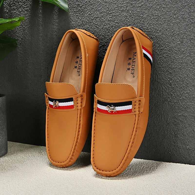 Loafers Men Driving Shoes Casual Shoes Comfortable Classic PU Leather Loafers Business Shoes Slip on Walking Men Loafers Shoes
