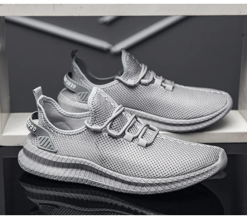 Summer Mesh Men Shoes Breathable Mens Sneakers Trendy Lightweight Walking Big Size Man Tenis Shoes