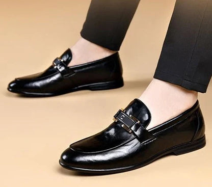 British Style Business Men's Formal Shoes Brown Slip-on Cheap Liquidation Elegant and Classic Leather Casual 39 Social Shoe Male