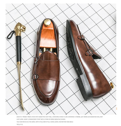 Men's Dress Shoes Trend Formal Leather Shoes For Men Classic Office Social Party Leather Loafers Male Casual Business Shoes Man