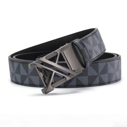 Cowhide and leather men's belt, fashionable casual luxury brand jeans belt, multifunctional design men's belt