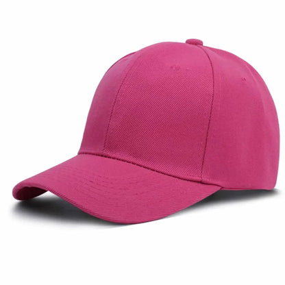 Solid Unisex Baseball Cap 6 Panel Men Caps Daily Womens Summer Hat Curved Brim Adjustable Red White Purple Grey Black