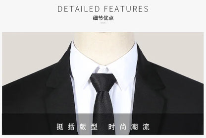 S-7XL Suit (Blazer+vest+pants) Business Dinner Gentleman Slim Gentleman Men British Style Dress Best Man Solid Color Group Suit