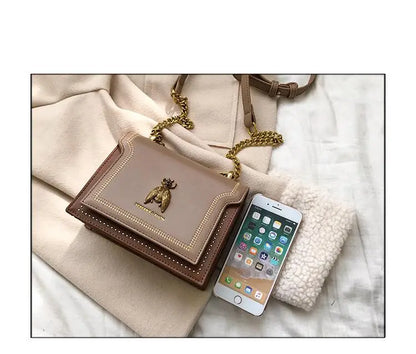 Luxury Brand Women Handbag 2024 New Retro Bee Female Shoulder Bag Simple High Quality Leather Designer Crossbody Bags