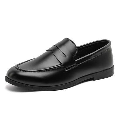 Retro Brown Men's Loafers Comfortable Suede Leather Casual Shoes Man Slip-on Shoes Flat Moccasins For Men zapatos de hombre
