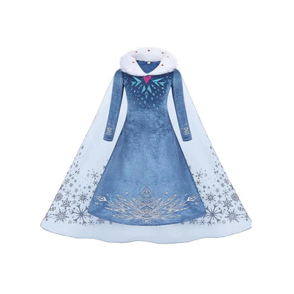 Girls Frozen 2 Elsa Anna Princess Mesh Sequin Clothes Kids Cosplay Snow Queen Costumes Carnival Birthday Party Elsa Gowns