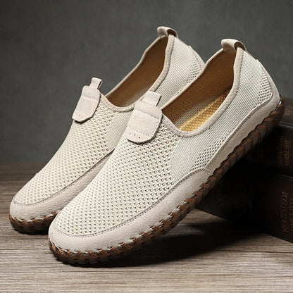 Breathable Men Casual Shoes Lightweight Outdoor Male Walking Shoes Anti-slip Men's Sneakers Slip on Flats Vulcanized Shoes 2025