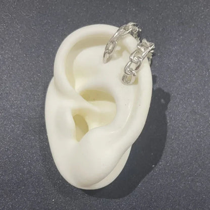 Silver Color Zirconia Pearl Clip On Earrings for Women Geometric Ear Cuff Without Piercing Girl Jewelry Gifts