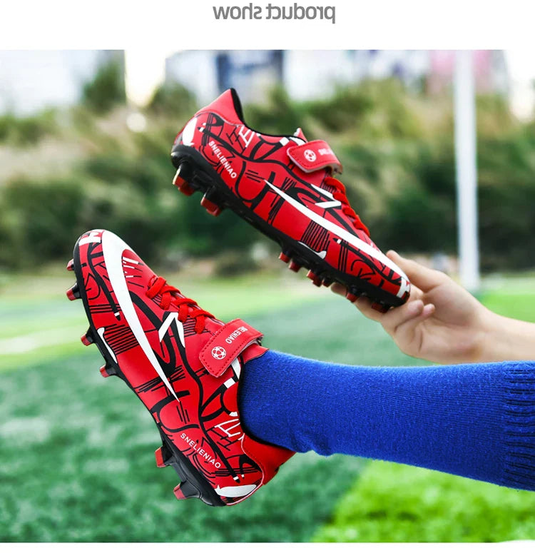 Hot TF/AG Kids Football Shoes Original Child Soccer Shoes Indoor Training Football Field Boots Children‘s Soccer Cleats Sneaker