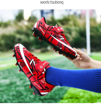 Hot TF/AG Kids Football Shoes Original Child Soccer Shoes Indoor Training Football Field Boots Children‘s Soccer Cleats Sneaker