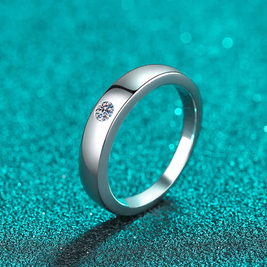 D VVS1 Moissanite Ring for Women Man Sparkling Wedding Eternity Bands Sterling Silver 925 Engagement Rings Fine Jewelry
