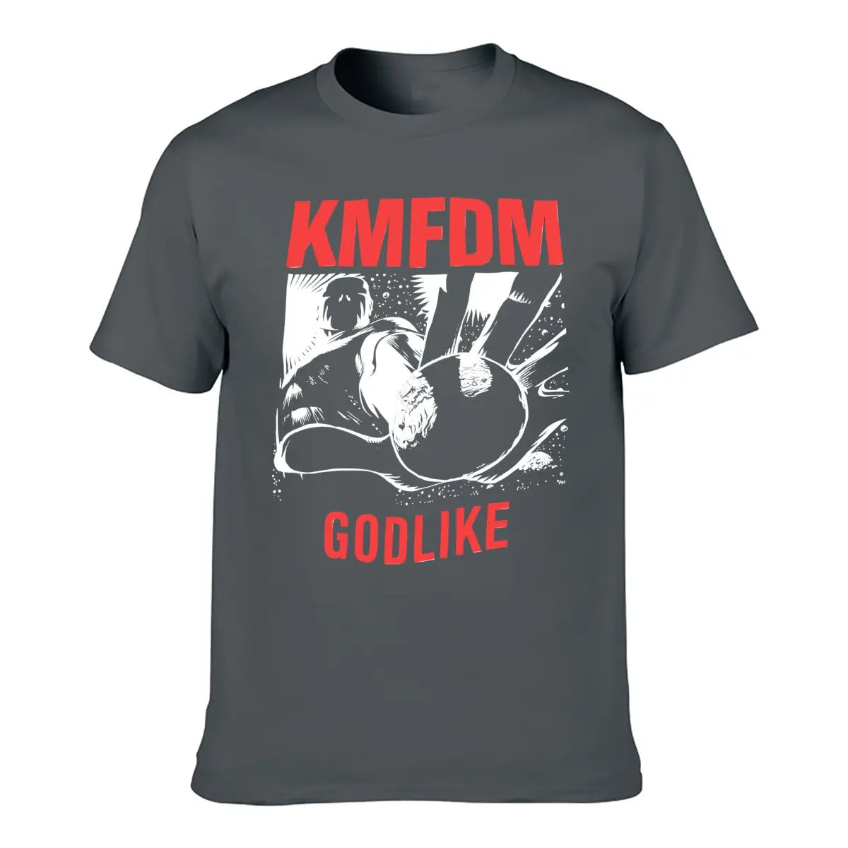 1990 KMFDM Godlike Cotton Black Unisex T-shirt S-5XL Men Women VM7344