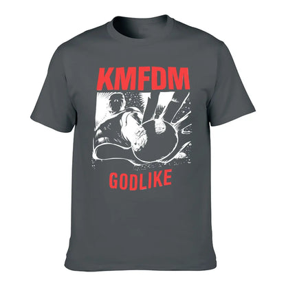 1990 KMFDM Godlike Cotton Black Unisex T-shirt S-5XL Men Women VM7344