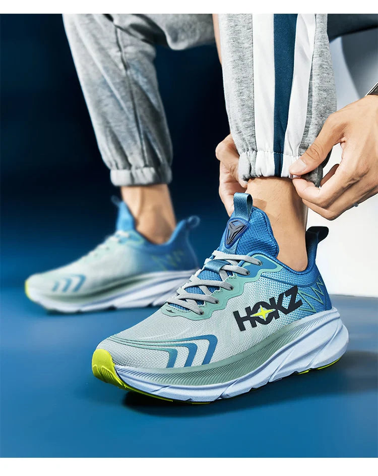 Tênis de Corrida Masculino com Placa de Carbono e Amortecimento de Ar, Tênis Esportivo Feminino Macio e Robusto, Sapatos Casuais para o Dia a Dia e Caminhada ao Ar Livre