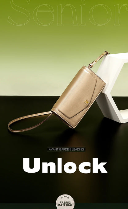 Women's Crossbody Bag Spring New Flip Small Square Bag Simple Women's Business Wallet Strap Detachable