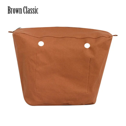 New Waterproof Inner Bag Organizer Insert Zipper Pocket for Classic Mini Obag Canvas Material for O Bag