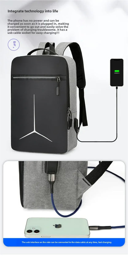 New Anti-theft USB Waterproof Hard Case Travel Smart Laptop Motorcycle Backpack Man EVA Fashion Business Men's Shell Backpack