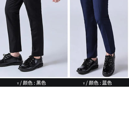 1-14 Years Children Boy Wedding Suit Black Nave Blue Elegant Suits For Children Boys Suits Outfits Set Teenager Kids Suits