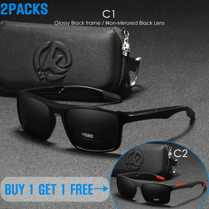 Rectangular Ultra Light Sports Sunglasses Men Polarized TAC 1.1mm Thickness Lens Driving Sun Glasses Women Cat.3