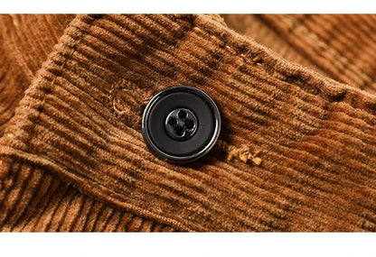 Winter Men's Fleece Corduroy Pants Warm Classic Casual Business Plush Thickened Business Trousers Male Brand Clothing