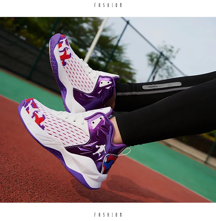 2024 New Children's Basketball Shoes for Boys Non-slip Kids Sport Shoes Wear-resistant Outdoor Kids Girls Sneakers Trainers