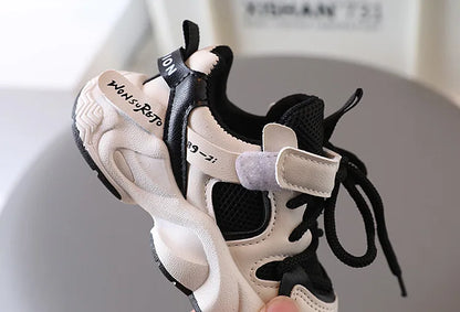 Sports Shoes for Children Baby Girls Shoes Kids Shoes Boys Chunky Sneakers Toddler Lace-up Casual Shoes Thick Bottom Sneakers