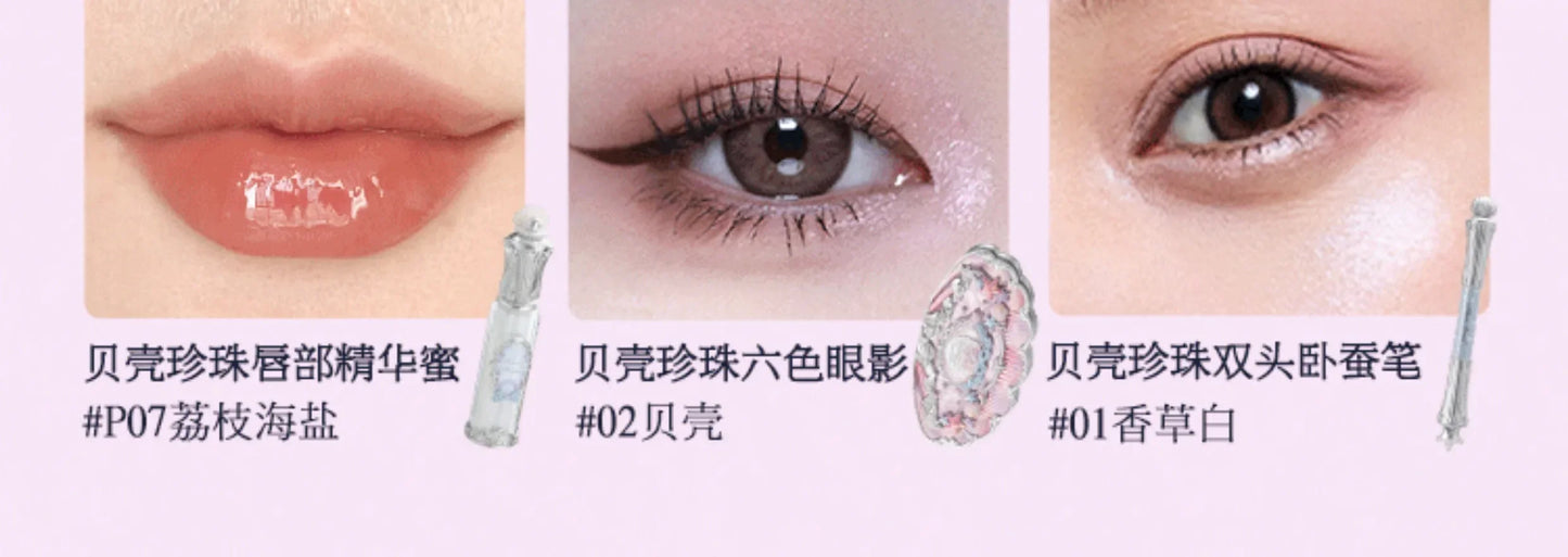 Gift Box Makeup Set Little Angel Full Box Lip Glaze Blusher Shell Jewelry Flower Know Birthday Gift Kit