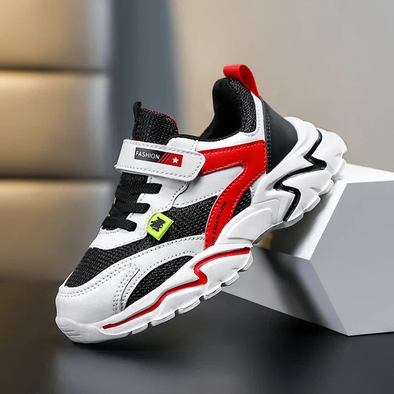 Boys' Summer Mesh Breathable Sneakers Anti-Skid Outdoor Tennis Shoes for Children Sport Running Size 28-39