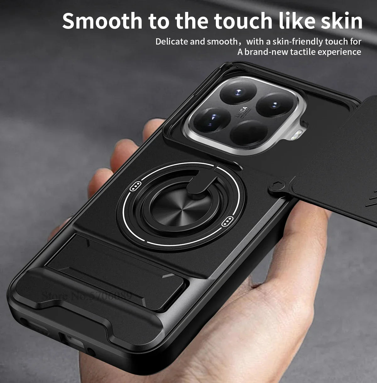 15T/15T Pro Armor Case For Xiaomi 15T Pro Case Shockproof Slide Lens Protector Phone Cover For Xiaomi 15T Case Fundas With Ring