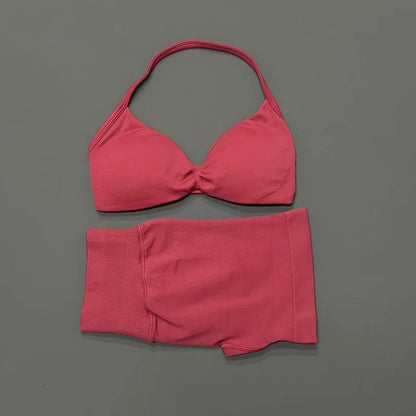 2 Piece Yoga Sets Women  Low Waist Seamless Push Up Bra Scrunch Butt Lift No Digging Comfortable Gym Running Tracksuits