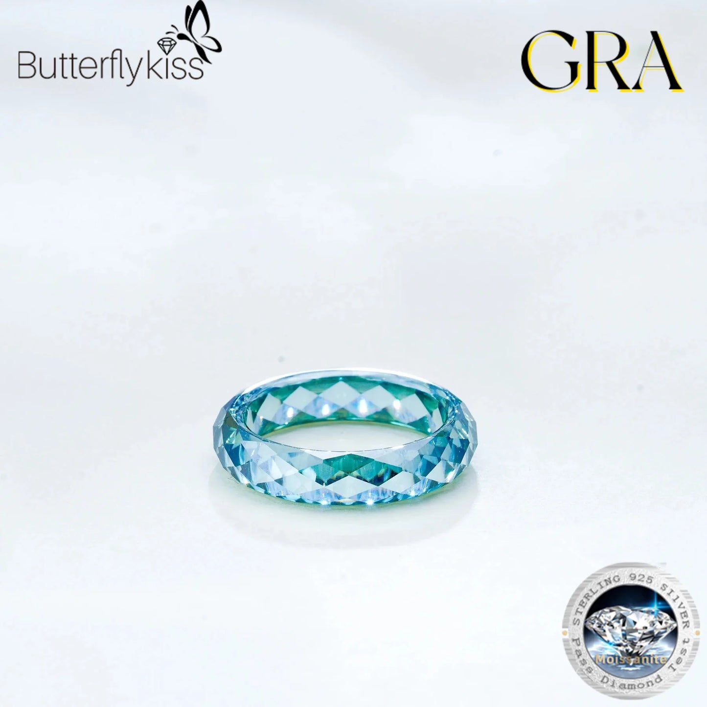 Butterflykiss 100% Moissanite Diamond Ring Proposal Engagement Wedding Anniversary Gift Luxury High Quality Rare Jewelry Gifts
