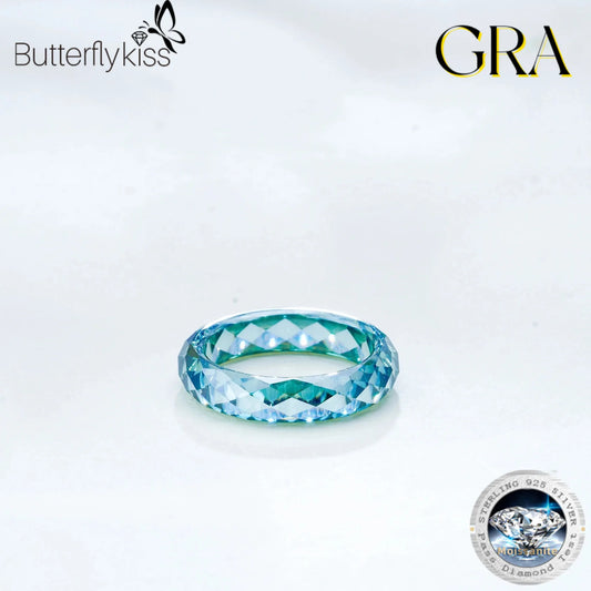 Butterflykiss 100% Moissanite Diamond Ring Proposal Engagement Wedding Anniversary Gift Luxury High Quality Rare Jewelry Gifts