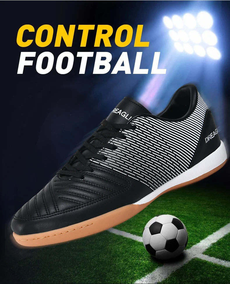 Indoor Soccer Cleats Men Professional Futsal Shoes Anti Skid Mens Football Boots Original Hard Court Chuteira Society Futebol