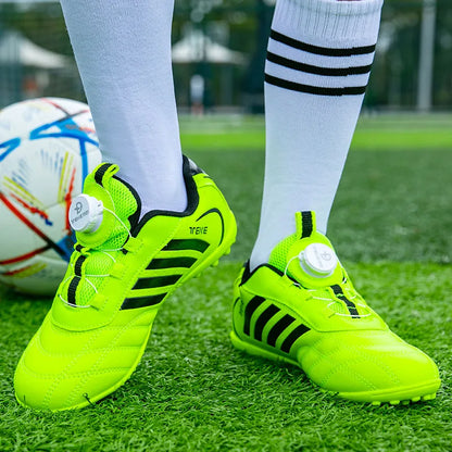 New Kids Soccer Shoes School Football Boots Boys Girls Cleats Grass Sneakers Child Outdoor Athletic Training Sports Footwear